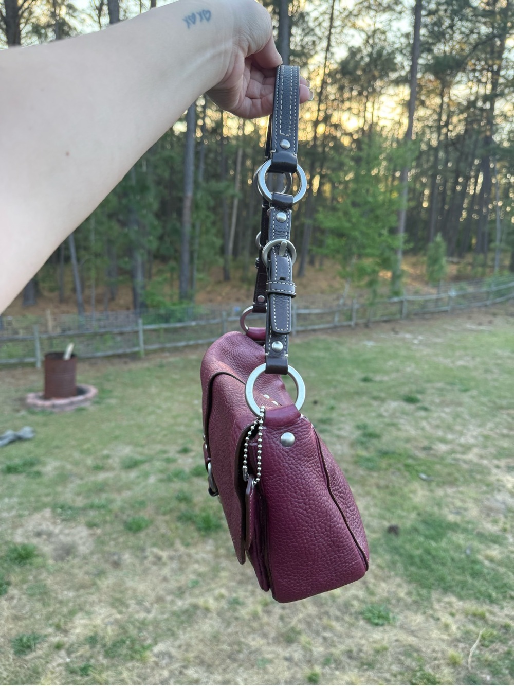Coach Chelsea Pebbled Leather Shoulder Bag - Picture 4 of 8